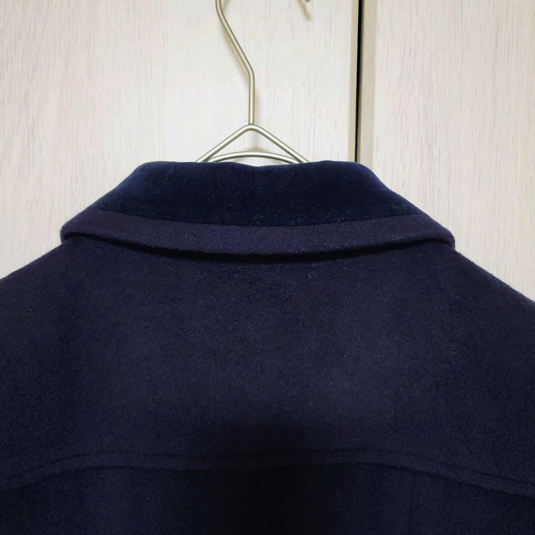 美品✨ ファミリア アンゴラ ウール コート フォーマル 受験 ネイビー 140