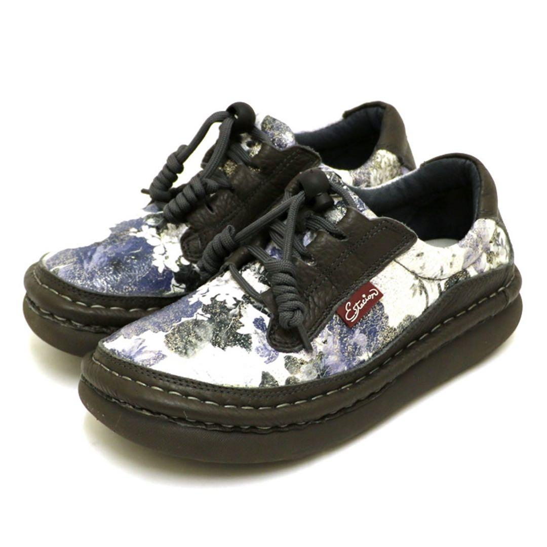 エスタシオン　サイズS 2足セット　花柄スニーカー