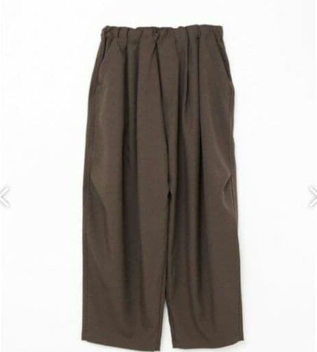 mizuiro ind　ミズイロインド　ワイド　カーゴパンツ　ブラウン