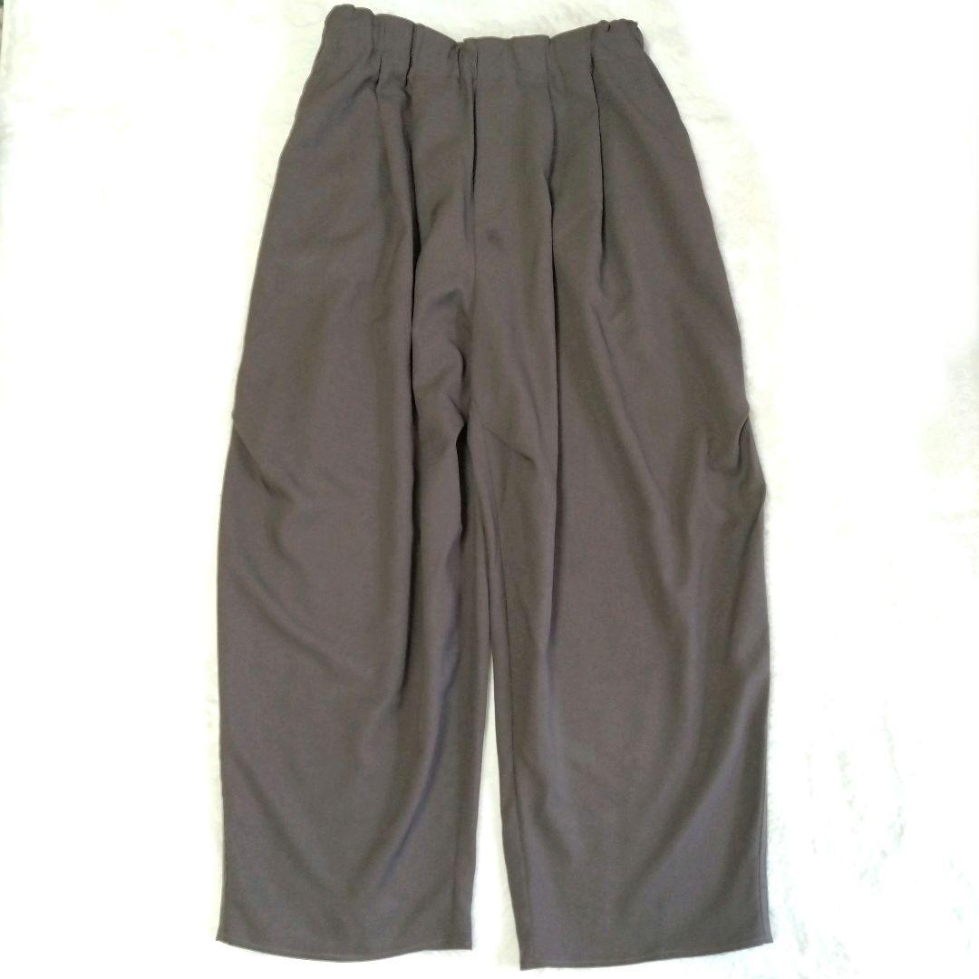 mizuiro ind　ミズイロインド　ワイド　カーゴパンツ　ブラウン