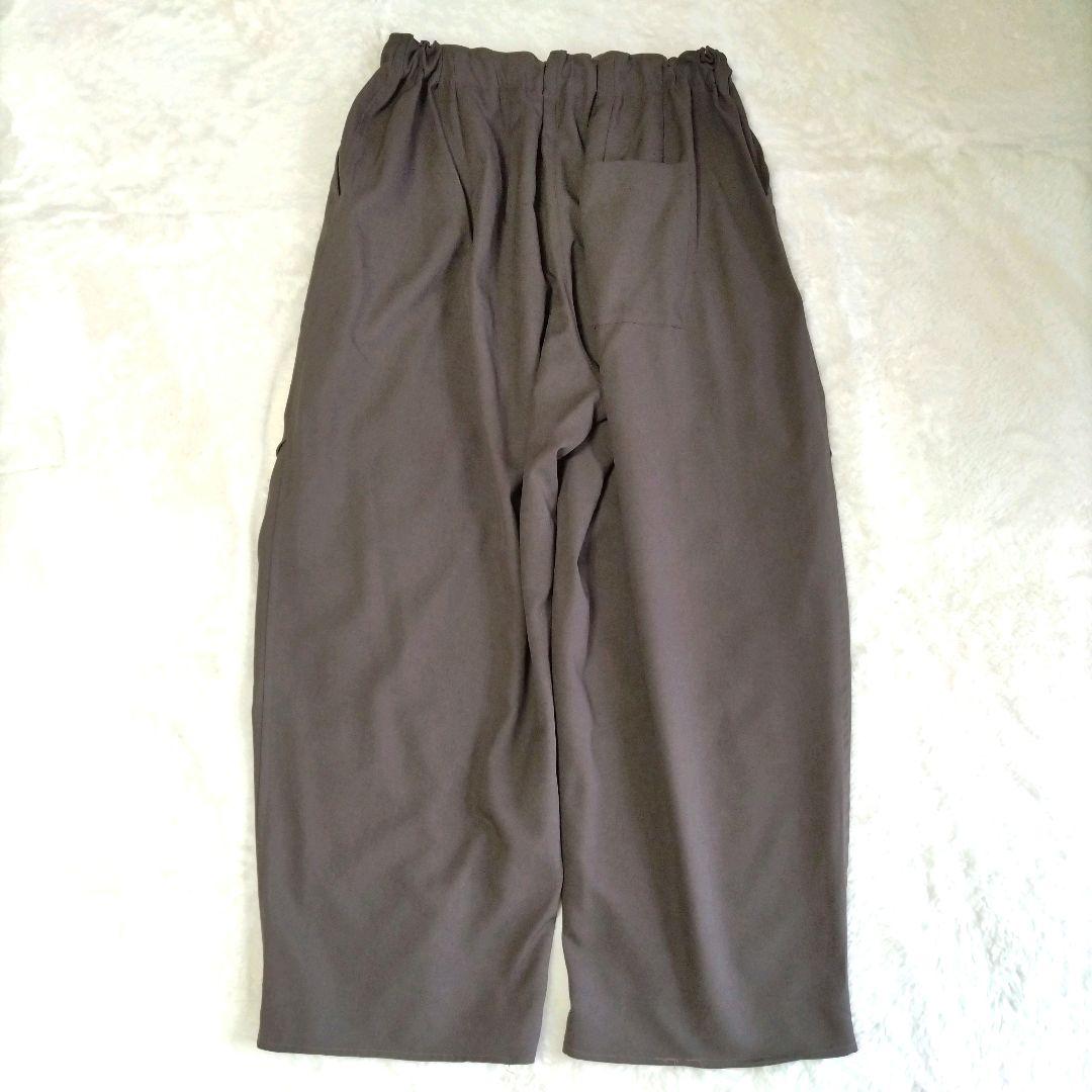 mizuiro ind　ミズイロインド　ワイド　カーゴパンツ　ブラウン