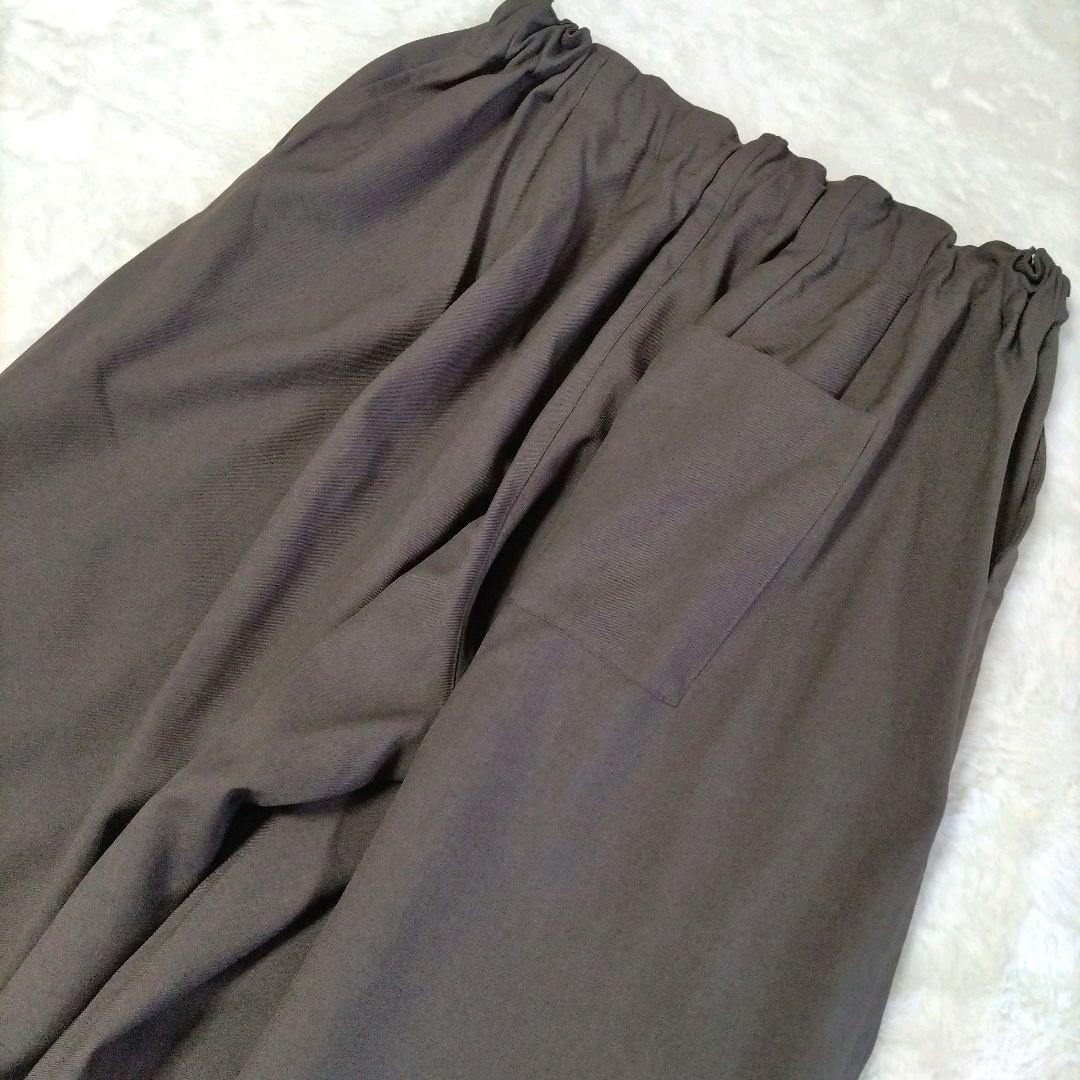 mizuiro ind　ミズイロインド　ワイド　カーゴパンツ　ブラウン