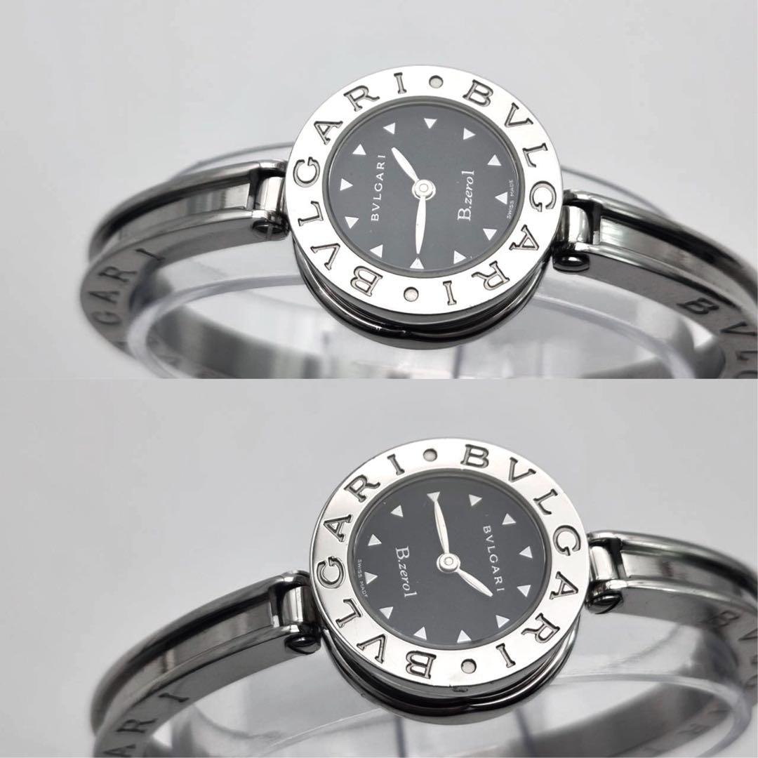 BVLGARI ビーゼロワン　BZ22S バングルウォッチ　黒文字盤　シルバー