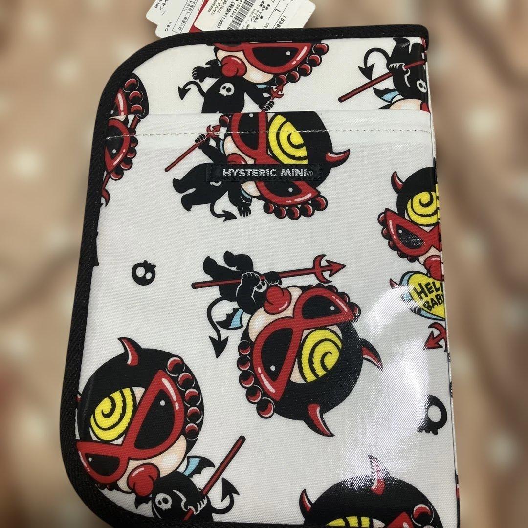 HYSTERIC MINI 母子手帳ケース ホワイト/レッド