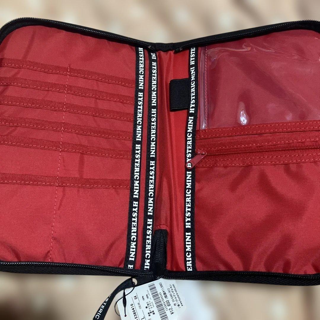 HYSTERIC MINI 母子手帳ケース ホワイト/レッド