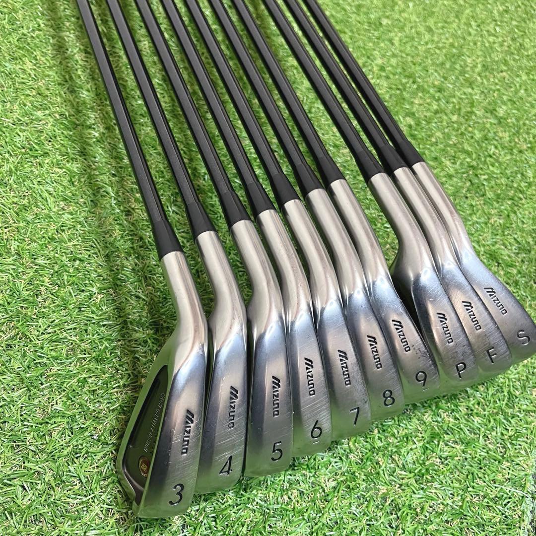 美品 レフティ Mizuno ZEPHYR メンズアイアン10本セット SR相当