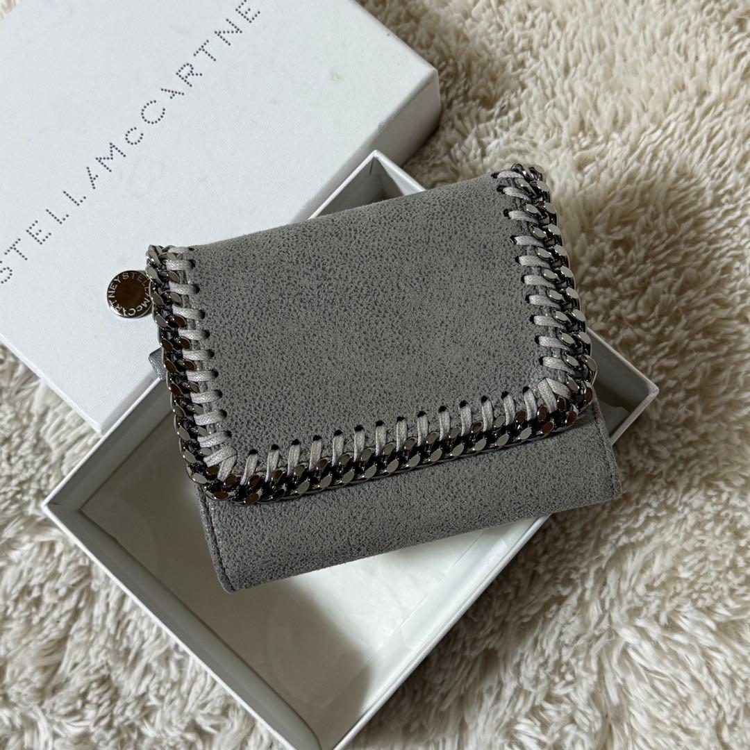 ⭐️未使用級⭐️　ステラマッカートニー　ファラベラ　三つ折り財布　ライトグレー