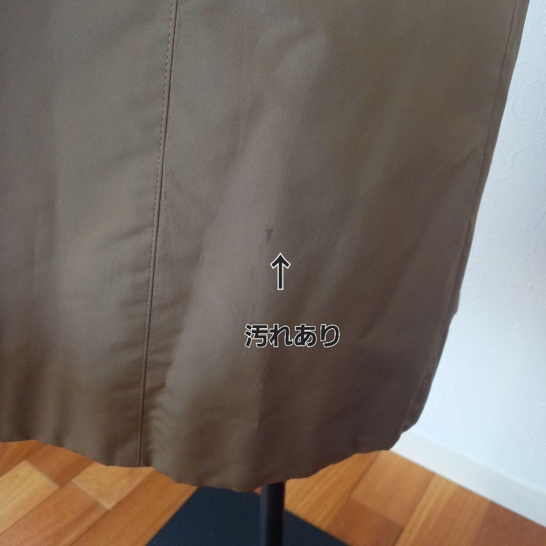 FOXEYフード付き ベージュ ロングコート