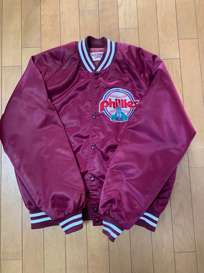 90s /USA製/ヴィンテージ/MLBフィリーズ/スタジャン/最終お値下げ