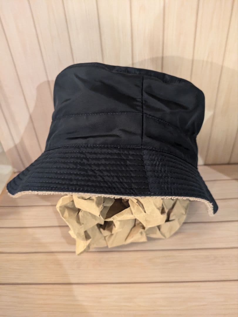 HERMES エルメス バケットハット　ネイビー Sサイズ 56