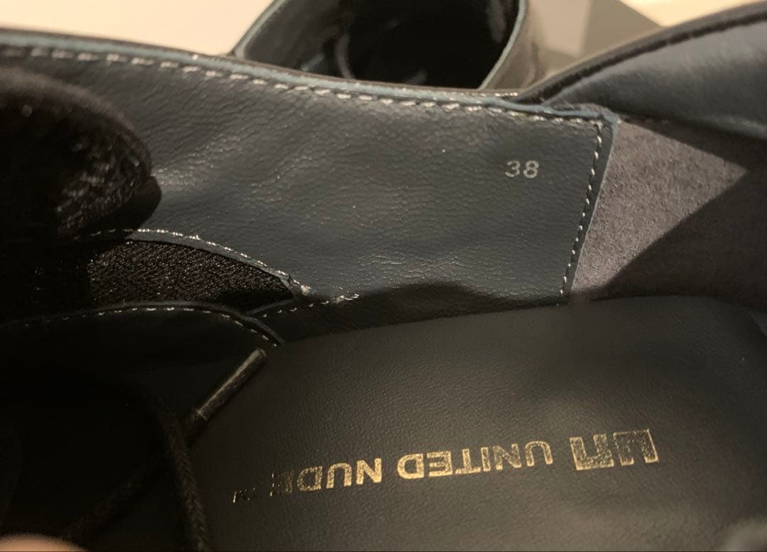 UNITEDNUDE Brogue ブラック クリアヒール