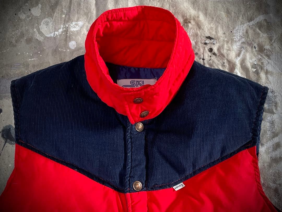 70sスキーリーバイスダウンベスト木村拓哉着用古着ビンテージSKILEVI'S