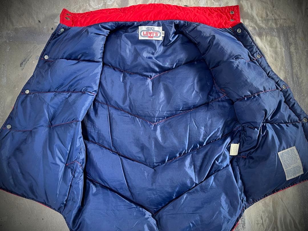 70sスキーリーバイスダウンベスト木村拓哉着用古着ビンテージSKILEVI'S