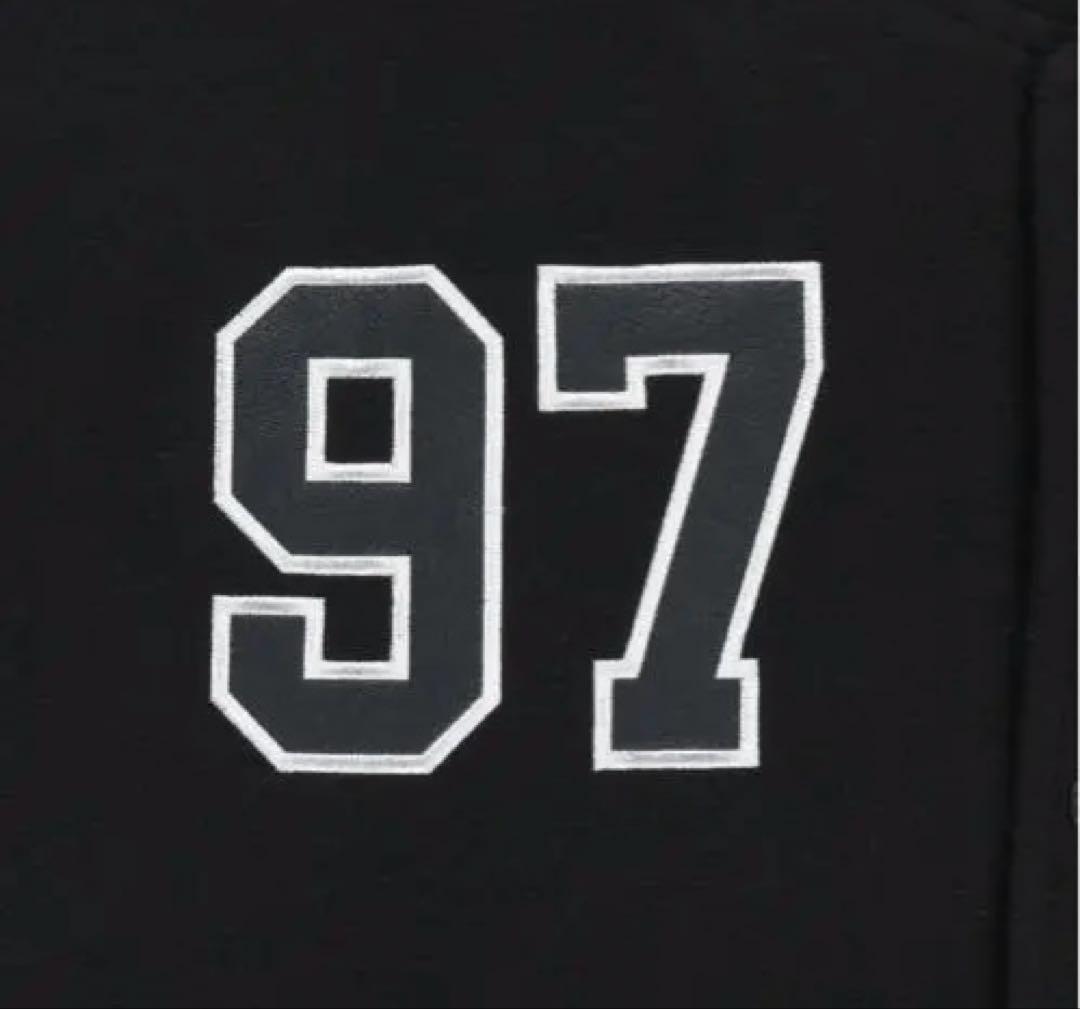 【ラス1！！韓国限定】VARSITY HEAT ジャケット/ブラックXXL