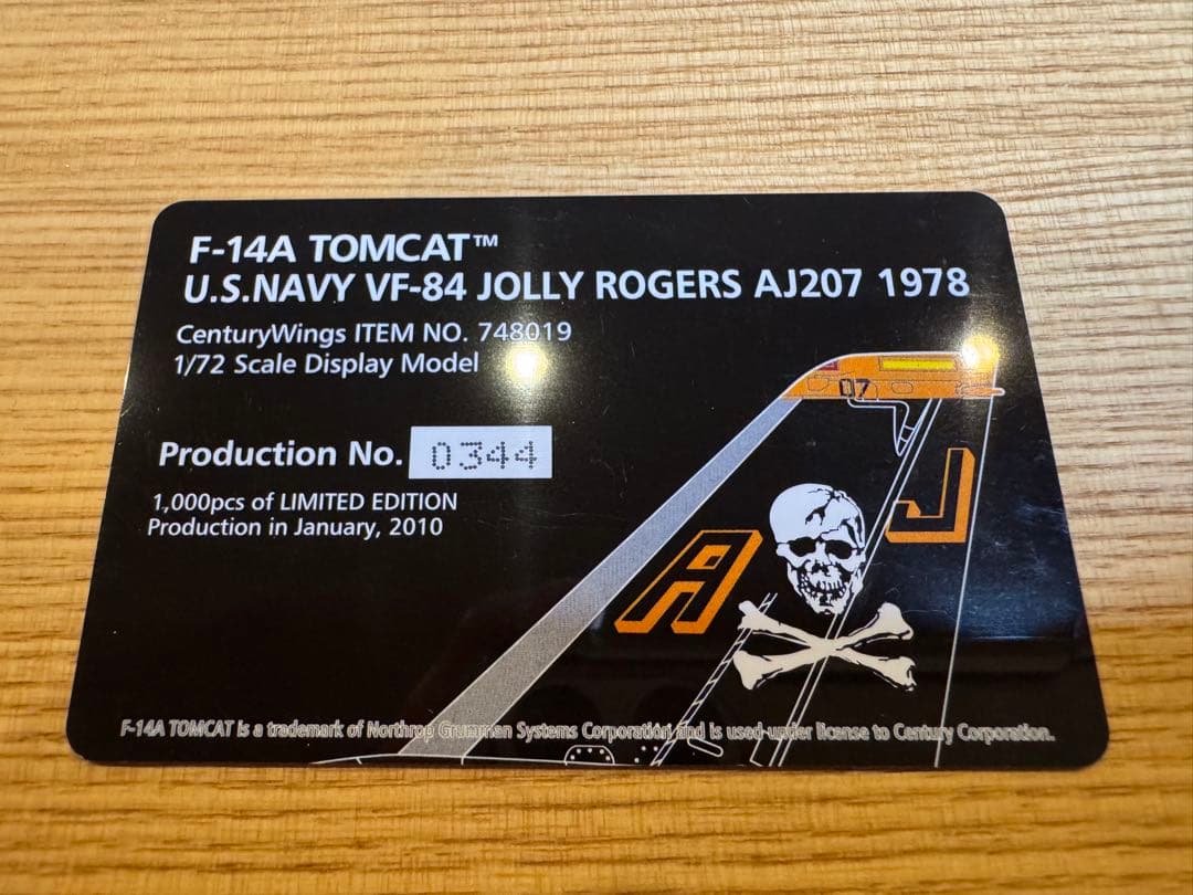 1/72 F14Aトムキャット ジョリーロジャース センチュリーウィングス