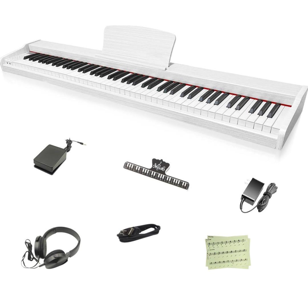【未開封】Longeye MOLD2 電子ピアノ 88鍵 ホワイト USB接続