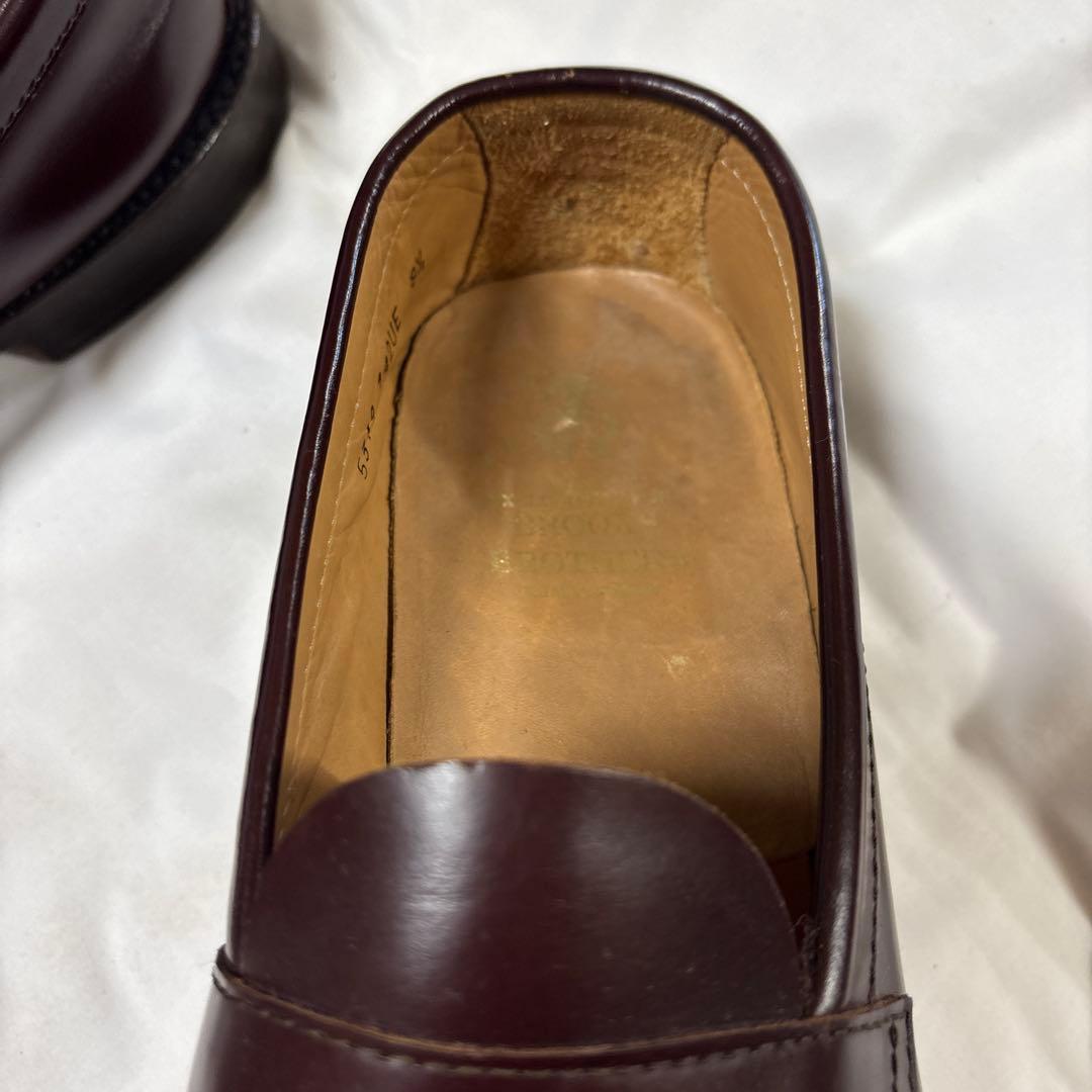ブルックスブラザーズ　ダークブラウン レザー ローファー