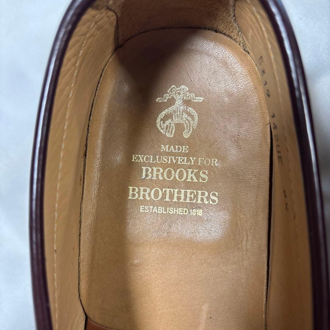 ブルックスブラザーズ　ダークブラウン レザー ローファー