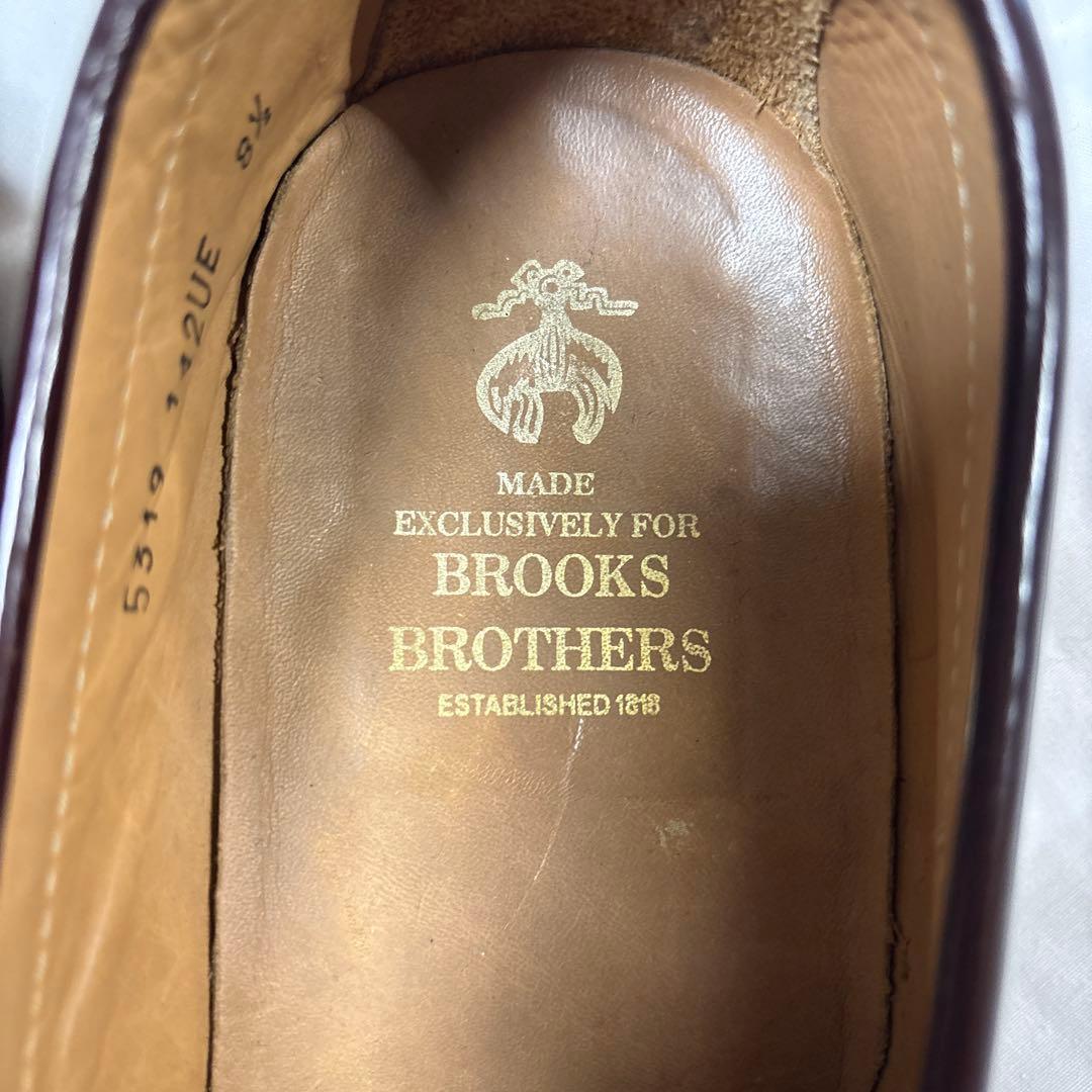 ブルックスブラザーズ　ダークブラウン レザー ローファー