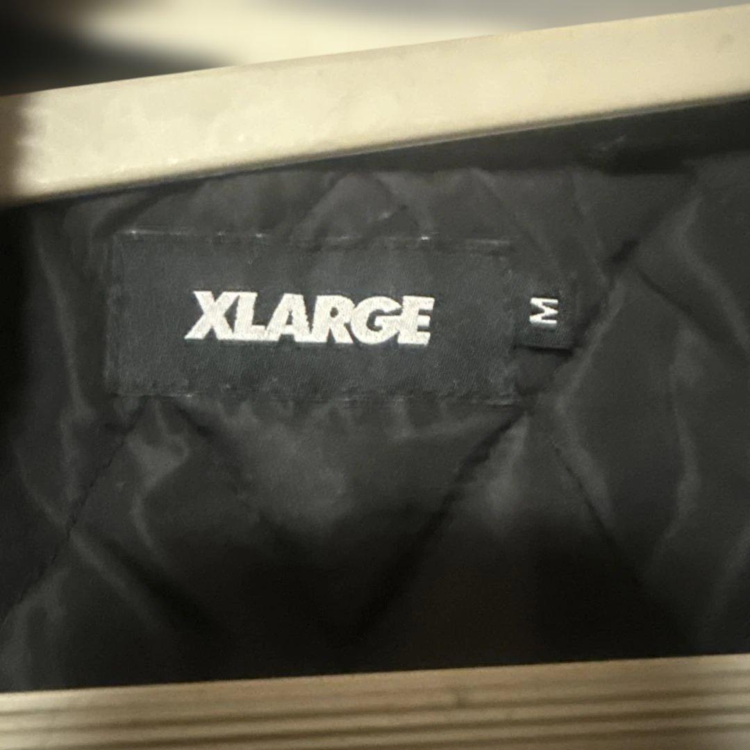 XLARGE スタジャン 黒と白 バイカラー