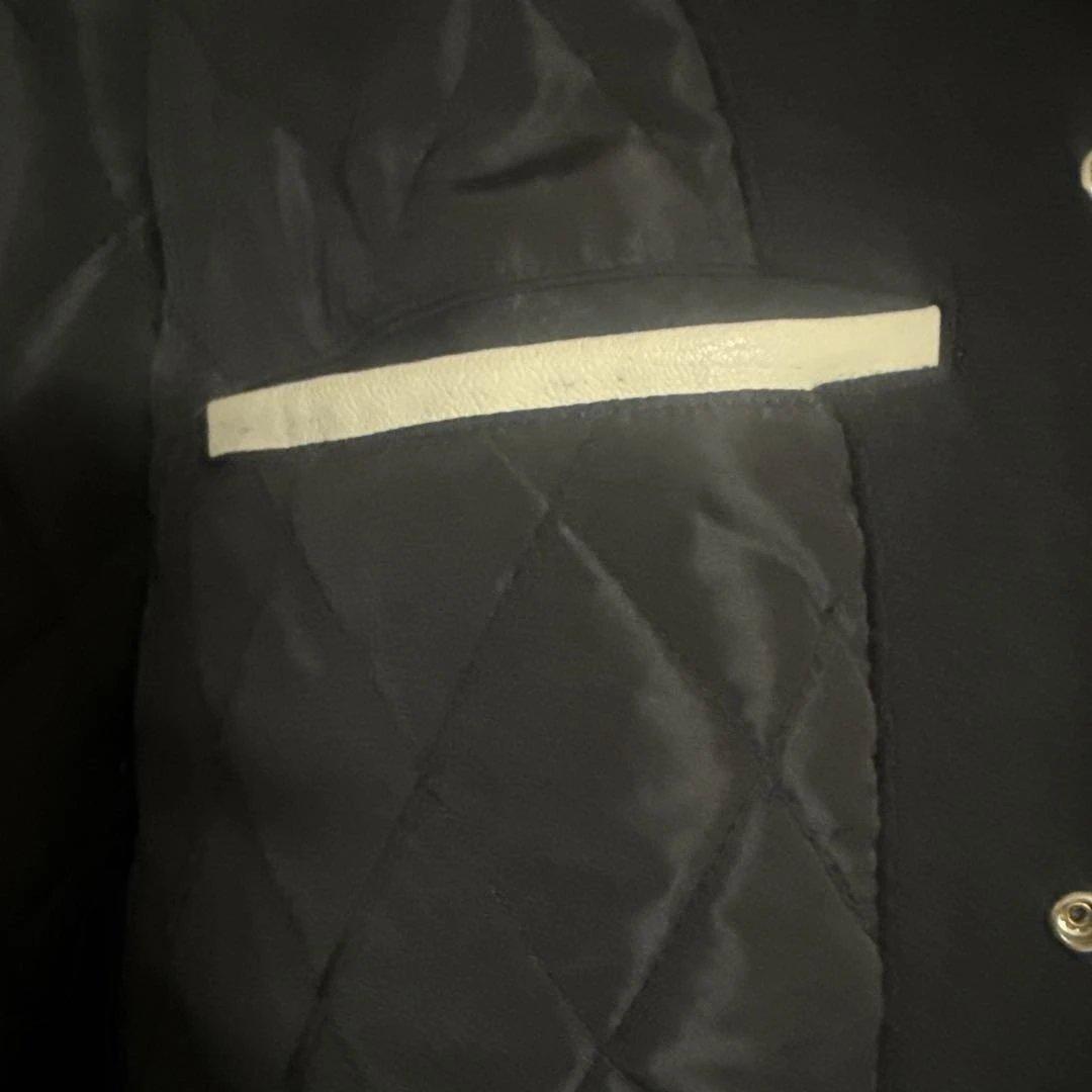 XLARGE スタジャン 黒と白 バイカラー