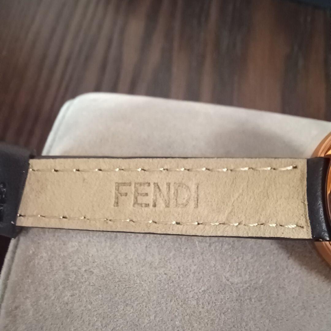 未使用 FENDI フェンディ 腕時計 ゴールド レザー ファー レディース