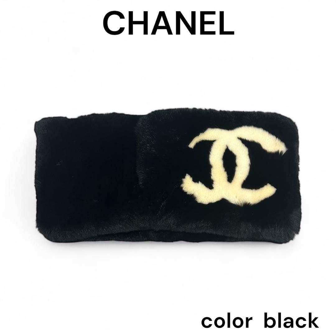 【希少品】CHANEL ラパン ファーマフラー ココマーク 極美品