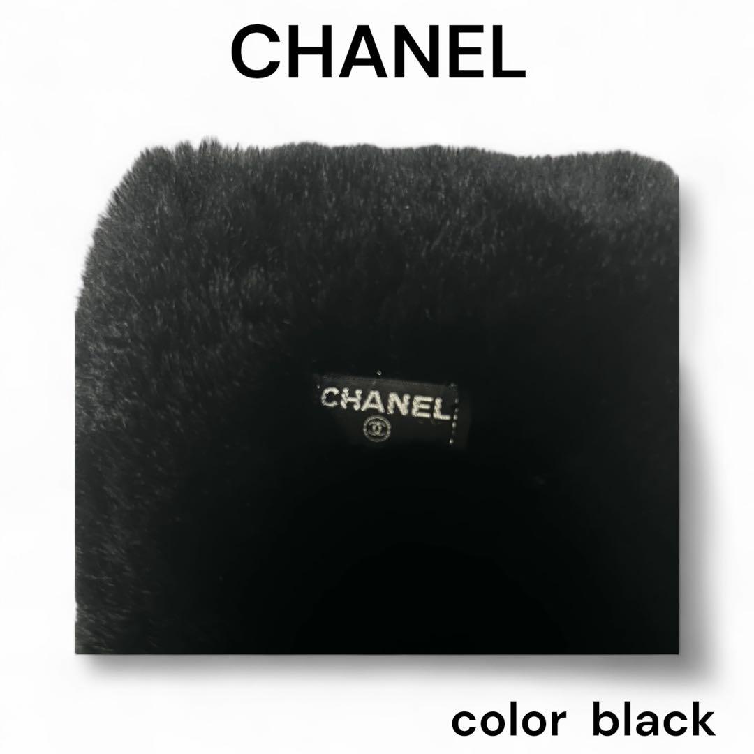 【希少品】CHANEL ラパン ファーマフラー ココマーク 極美品