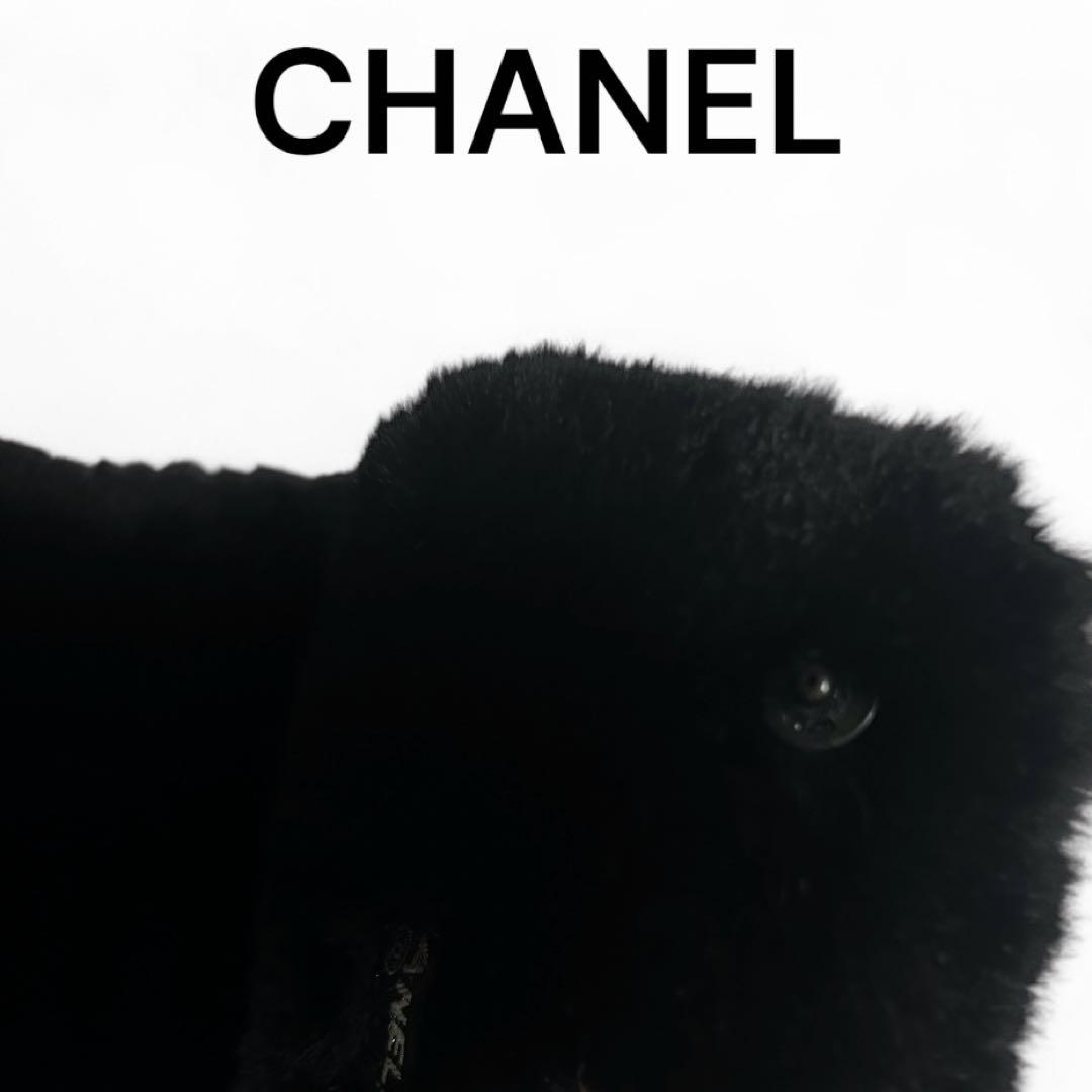 【希少品】CHANEL ラパン ファーマフラー ココマーク 極美品