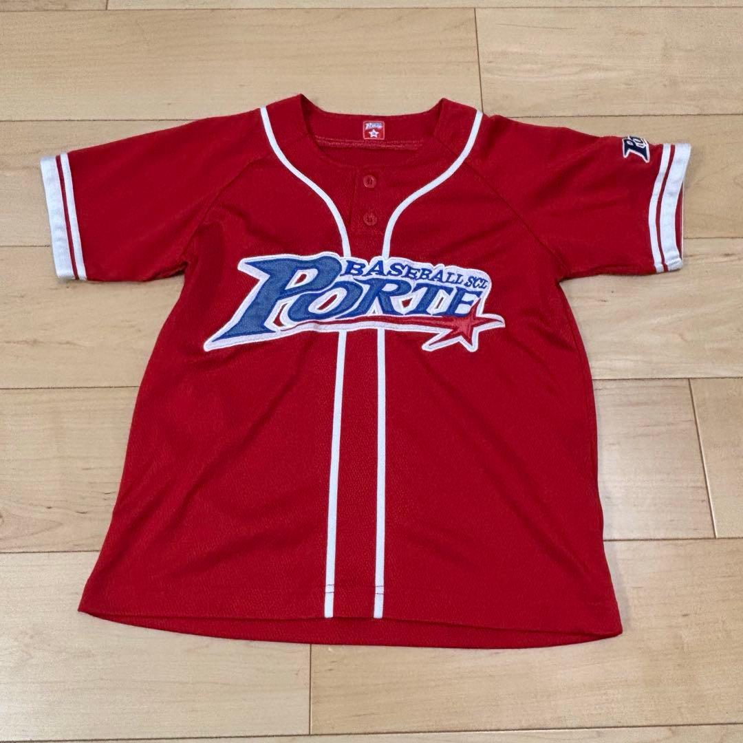ポルテ 公式　7点セット ベースボールスクール ユニフォーム 145 野球