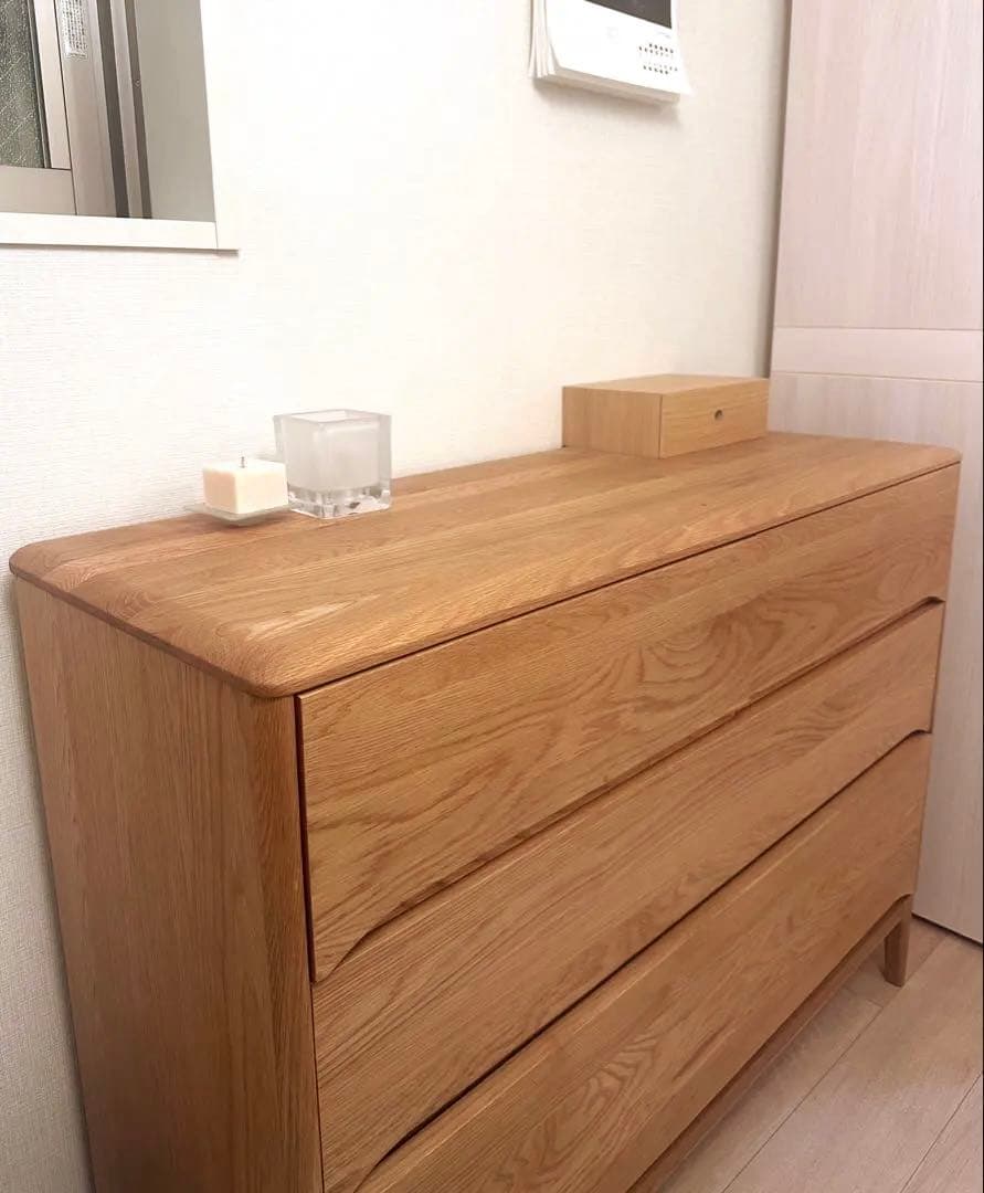 【kei様】オーク無垢材　チェスト　幅110cm