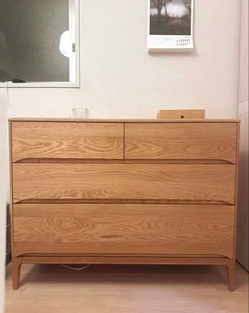 【kei様】オーク無垢材　チェスト　幅110cm