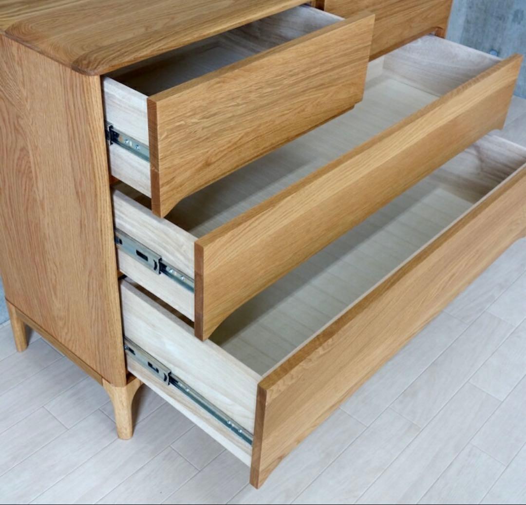 【kei様】オーク無垢材　チェスト　幅110cm