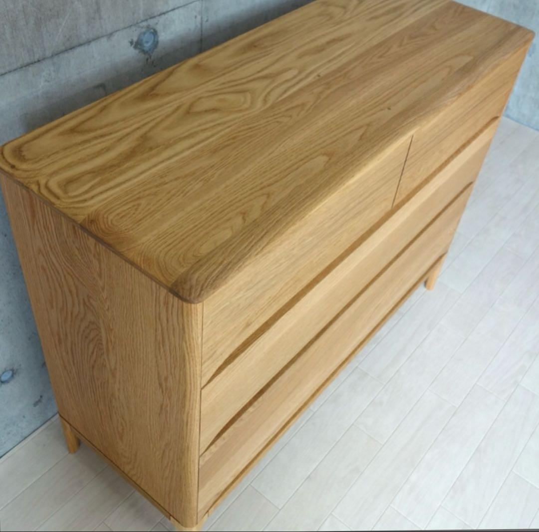 【kei様】オーク無垢材　チェスト　幅110cm