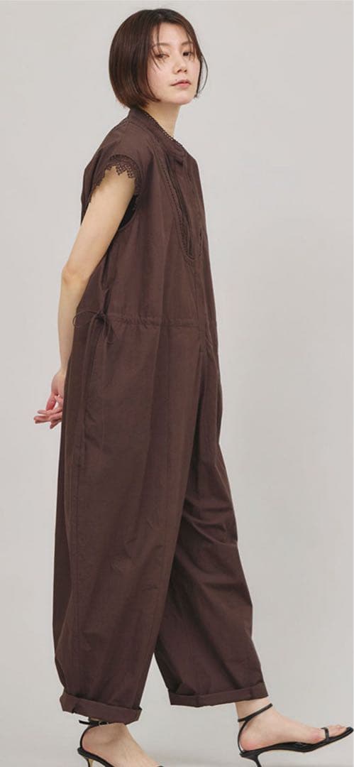 カレンソロジー　完売　ダークブラウン フリル付き　オールインワン