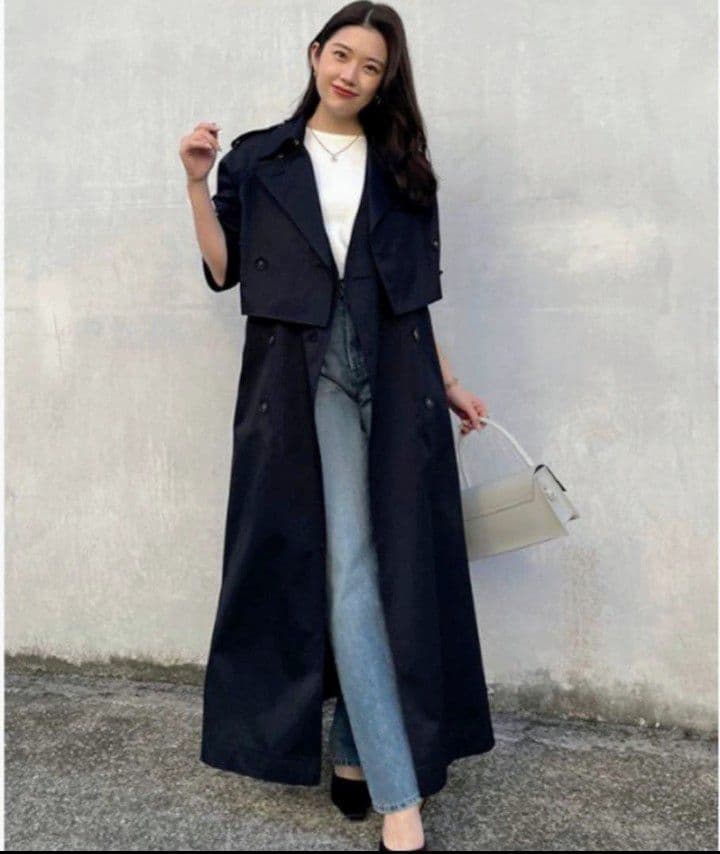 anuans アニュアンス 3wayトレンチコート