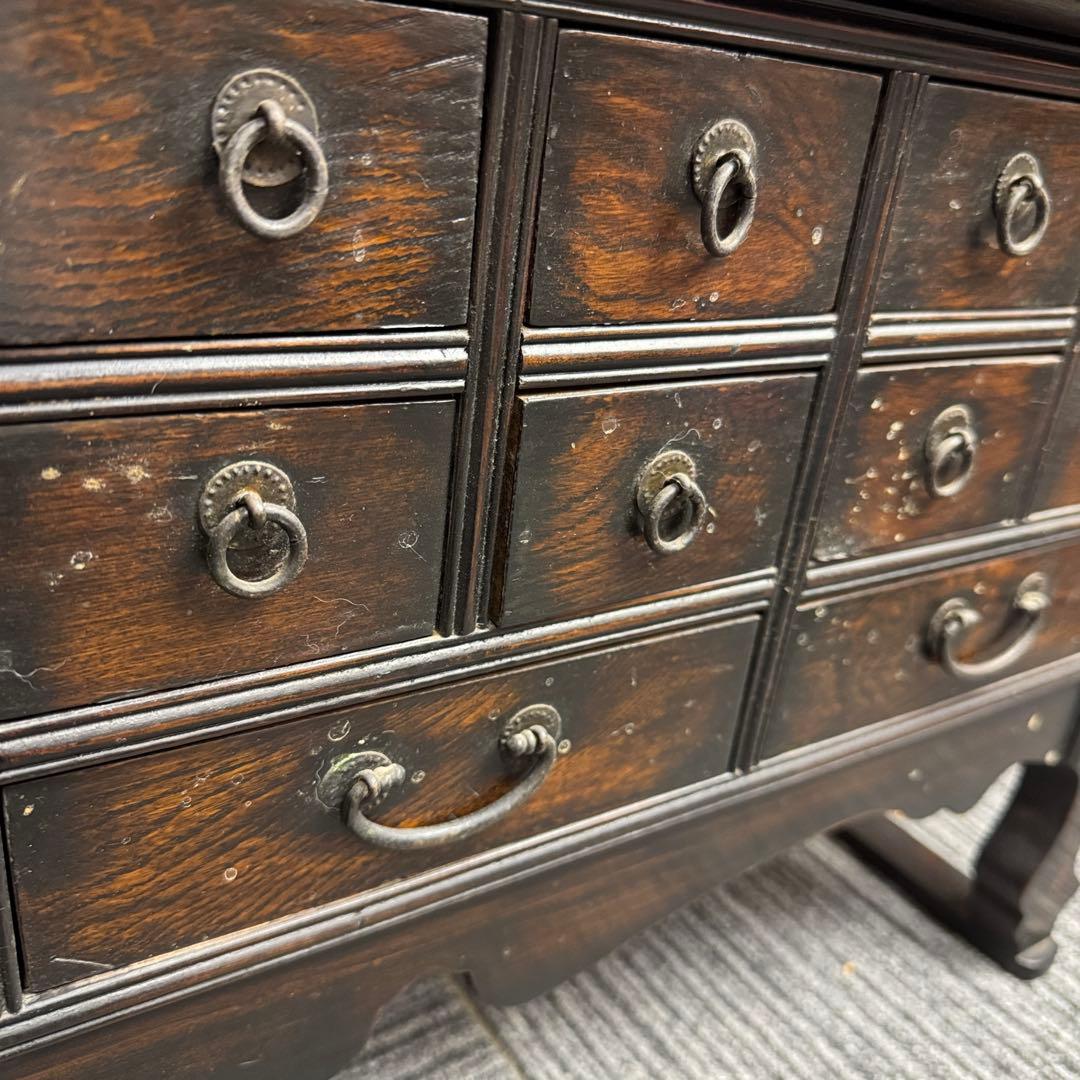 アンティーク家具 レトロ家具 逸品 李朝家具 15杯抽斗 百味箪笥 飾り棚