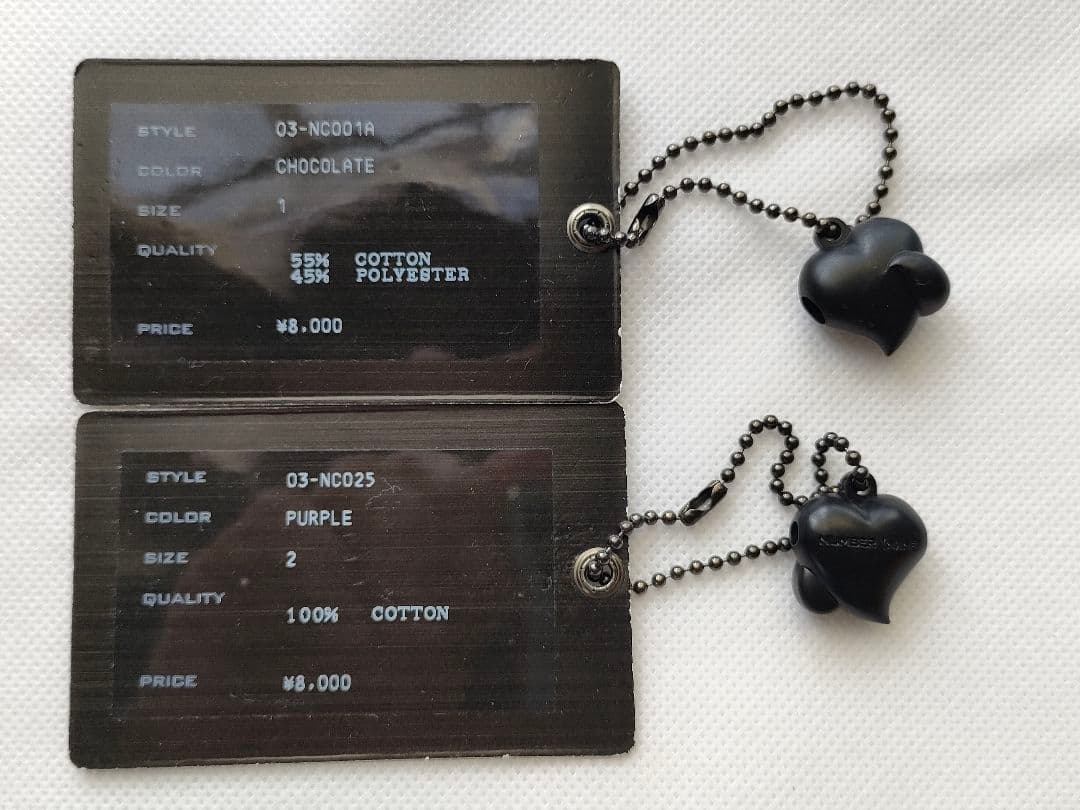 NUMBER (N)INE ハート ウォレットチェーン&ネックレス JHMコラボ