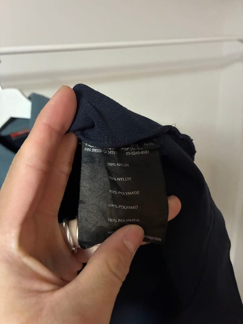 トップス PRADA SPORT Nylon L/S Polo size 48