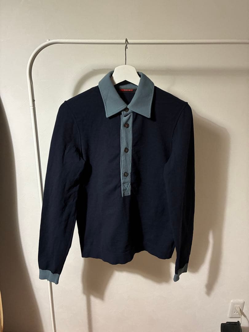 トップス PRADA SPORT Nylon L/S Polo size 48