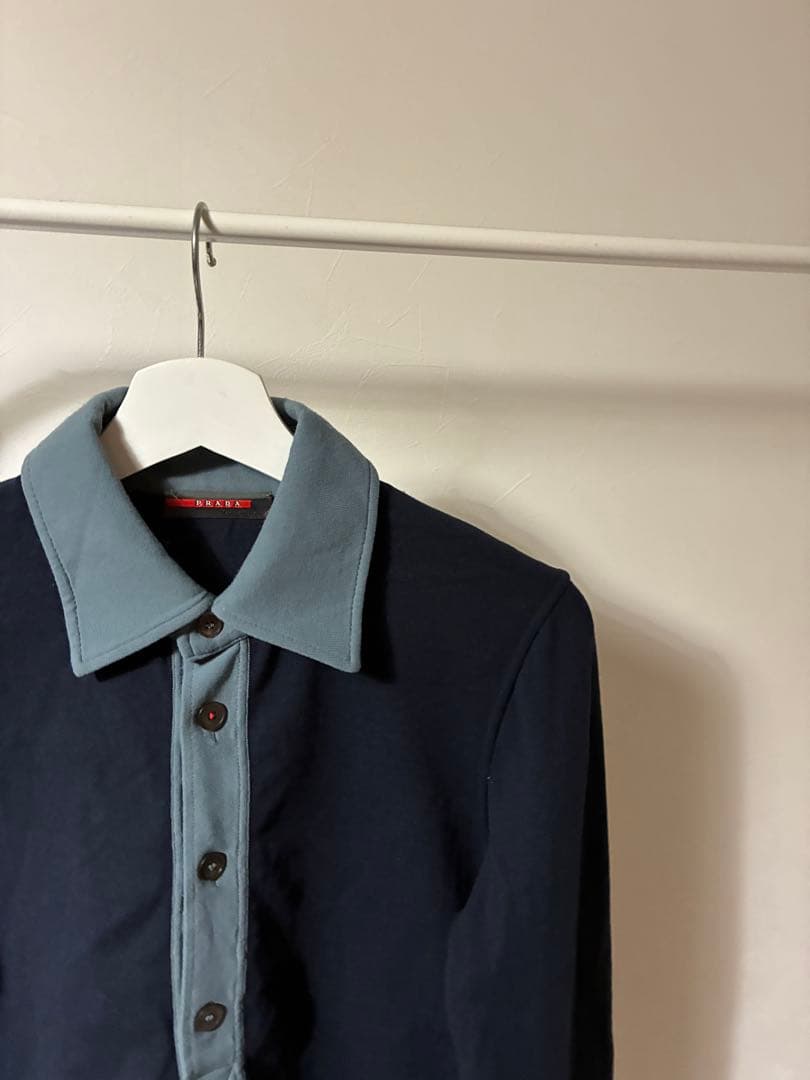トップス PRADA SPORT Nylon L/S Polo size 48