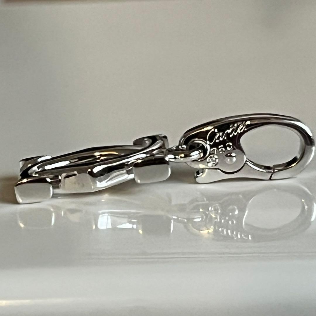 Cartier c2ロゴチャーム 証明書付き　カルティエ　ホワイトゴールド