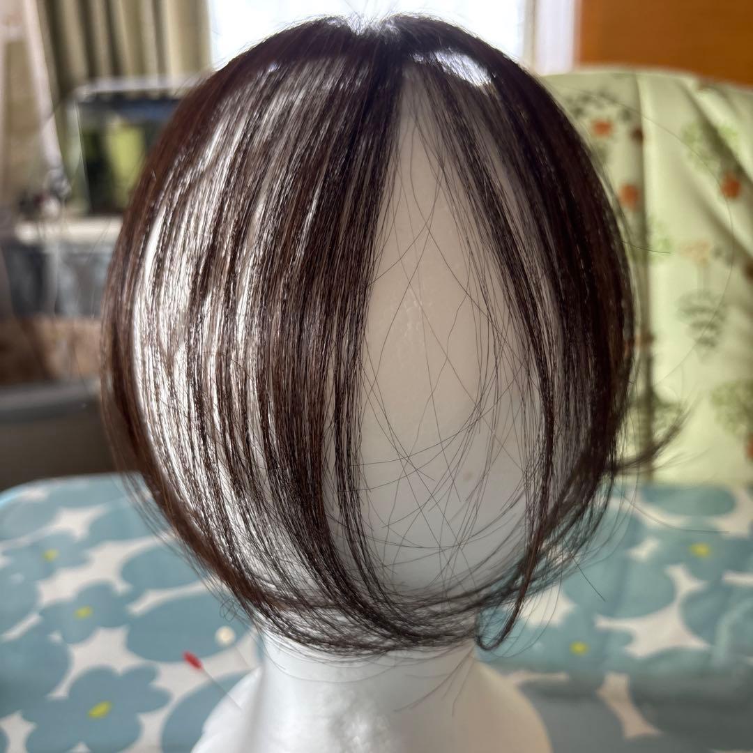 チャチャ　部分ウィッグ　ダークブラウン ショート