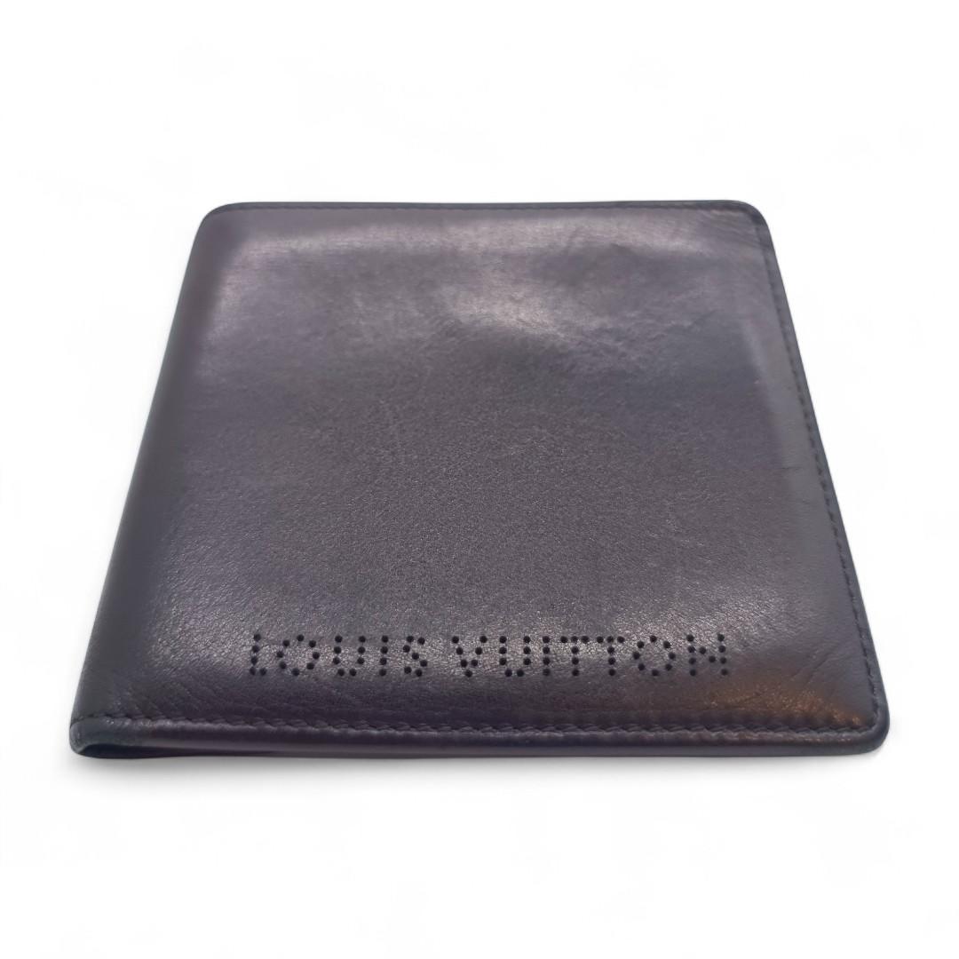 LOUIS VUITTON ルイヴィトン マルコ 二つ折り財布 黒 レザー 美品