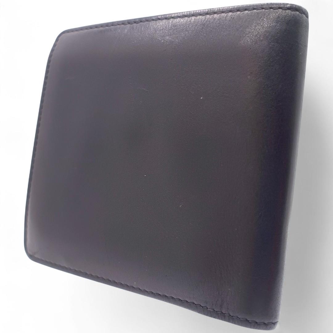 LOUIS VUITTON ルイヴィトン マルコ 二つ折り財布 黒 レザー 美品