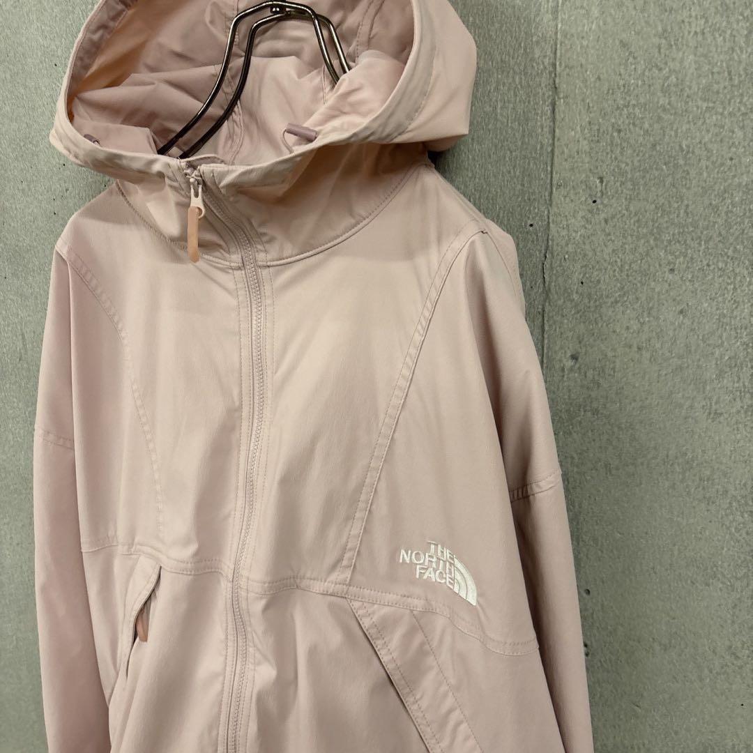 新品　ノースフェイス　ナイロンパーカー　ピンク　レディース2XL