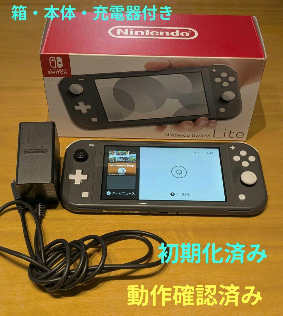 Nintendo Switch Liteグレー　本体・箱・充電器付き
