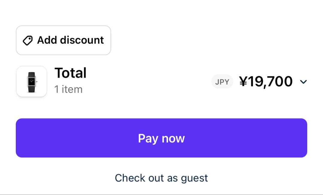 Delugs Cartier Tank Must Large用19mm黒革ベルト