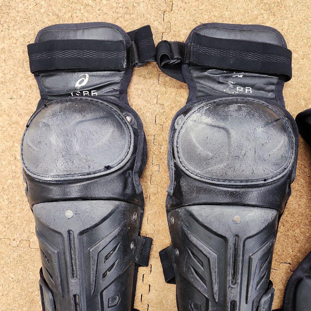 少年野球用 脱着楽チン キャッチャー防具セット アシックス 白ヘルメット