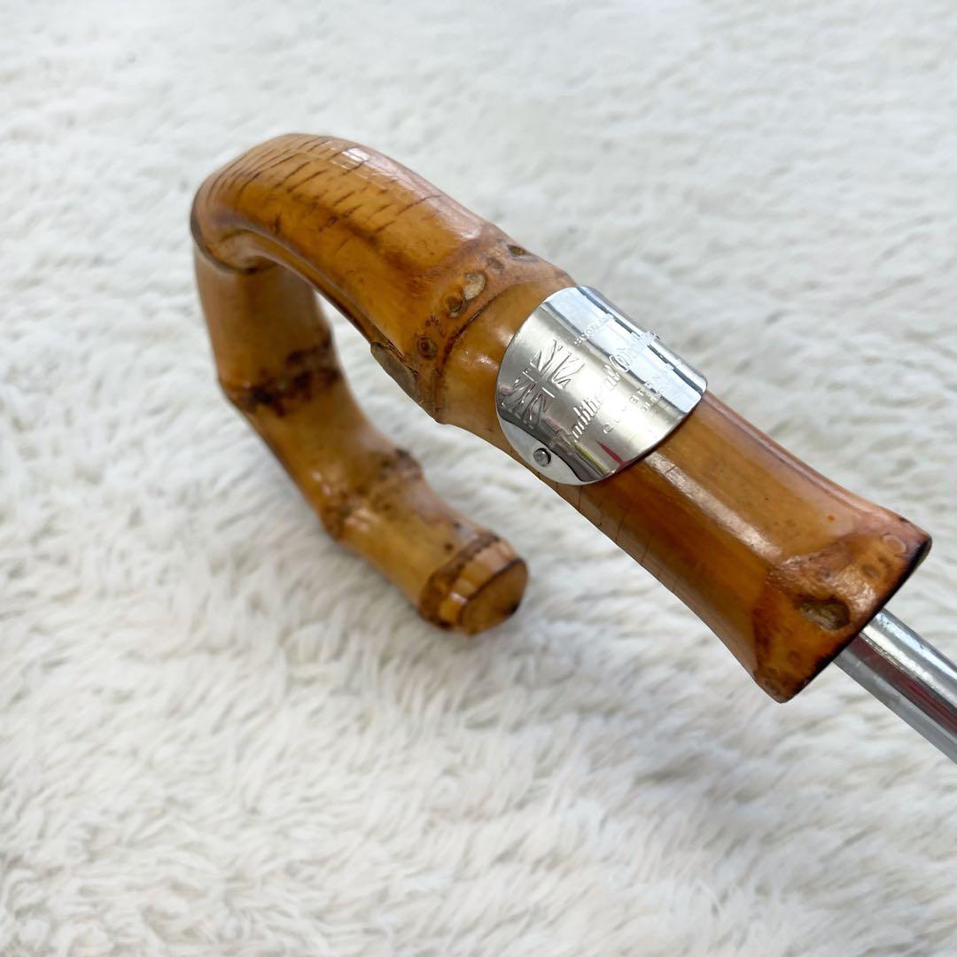 人気　トラディショナルウェザーウェア　マドラスチェック　折り畳み傘　バンブー